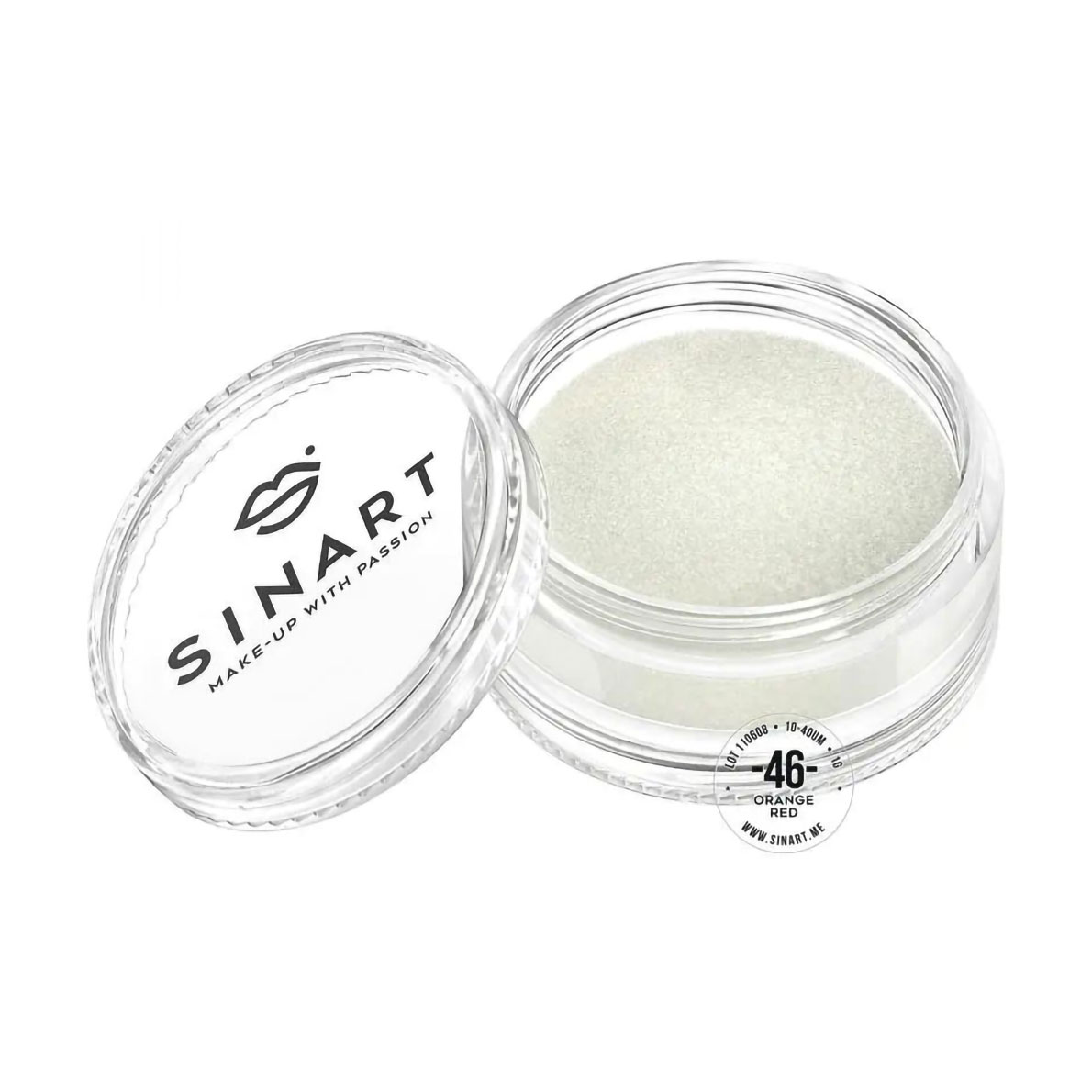 Пігмент для повік Sinart Make-Up With Passion, 46 Orange Red, 1 г